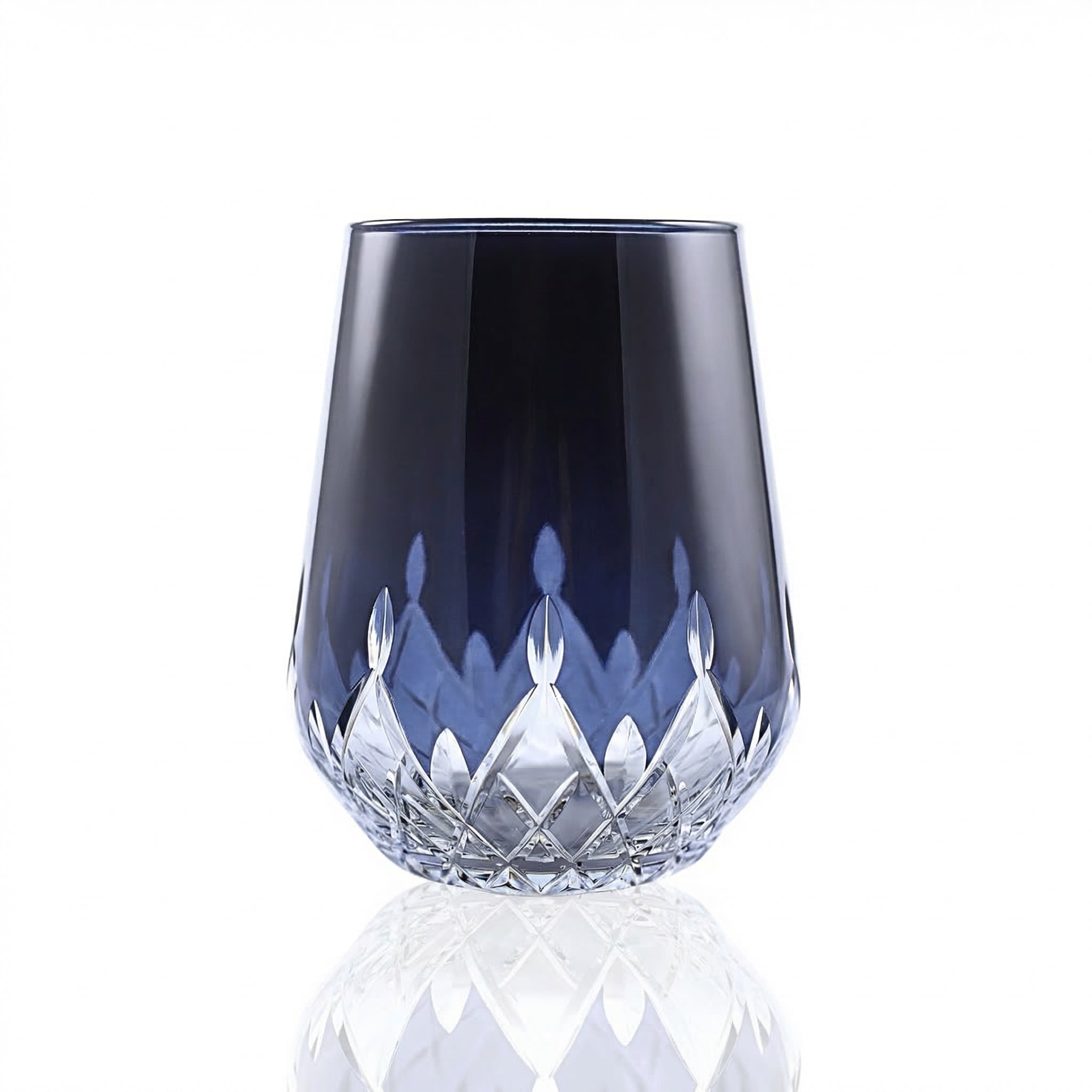 Aria Stemless Wine Glass - Margerie Crystal USA