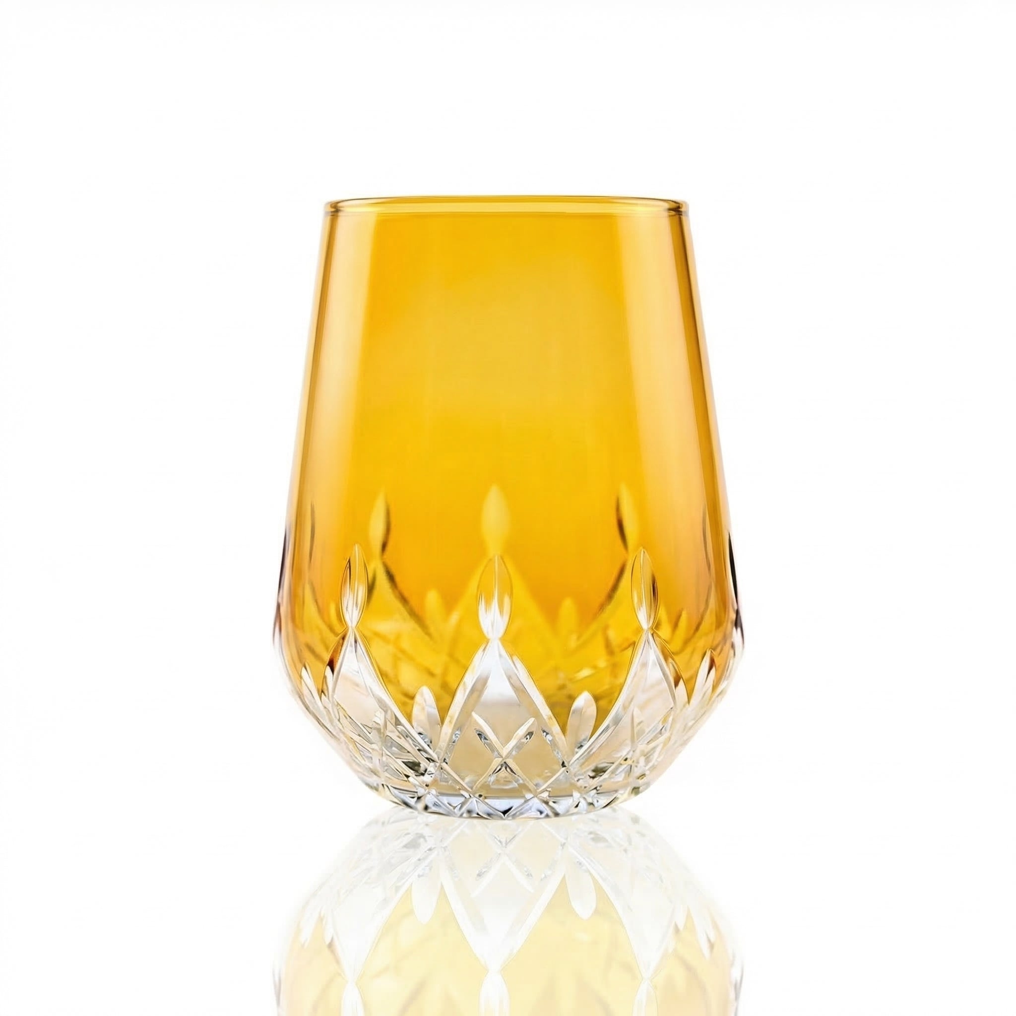 Aria Stemless Wine Glass - Margerie Crystal USA