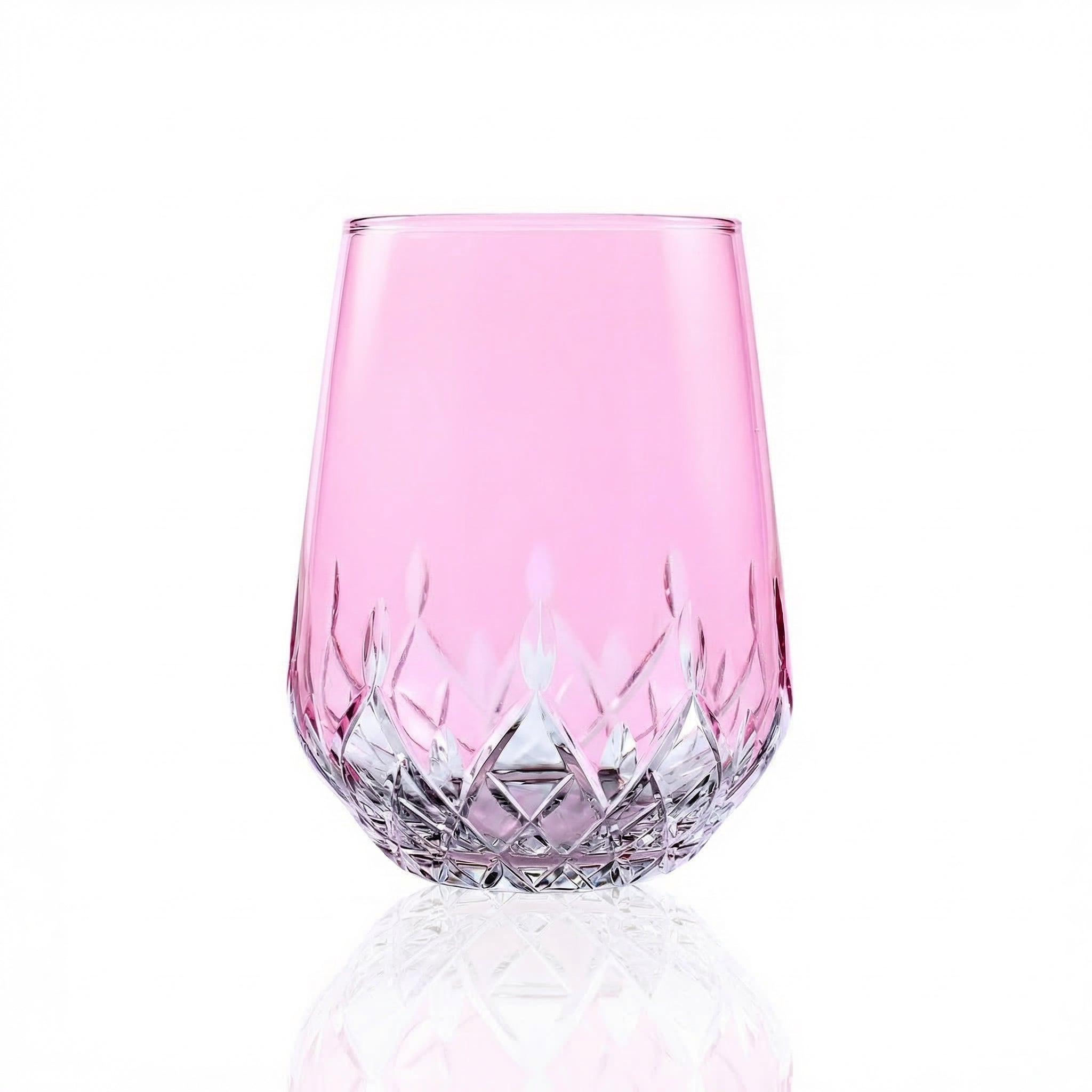 Aria Stemless Wine Glass - Margerie Crystal USA