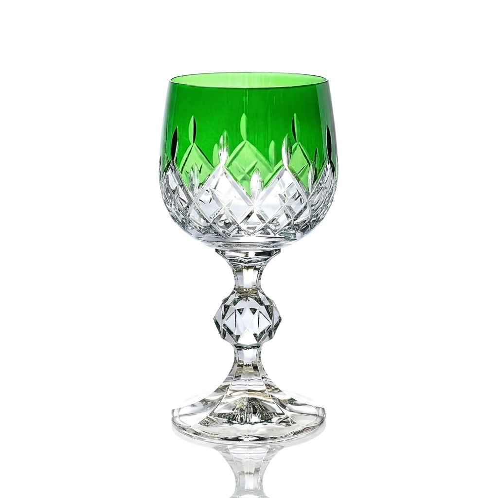 Verre à pied en cristallin taillé Aria