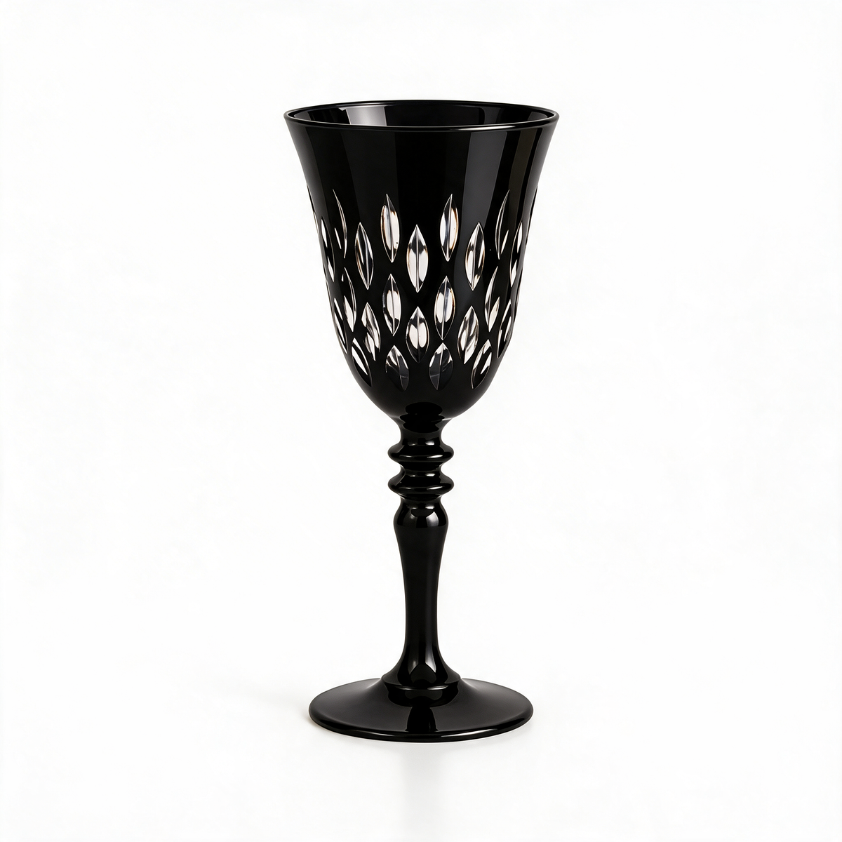 Verre à vin en cristallin taillé Royal