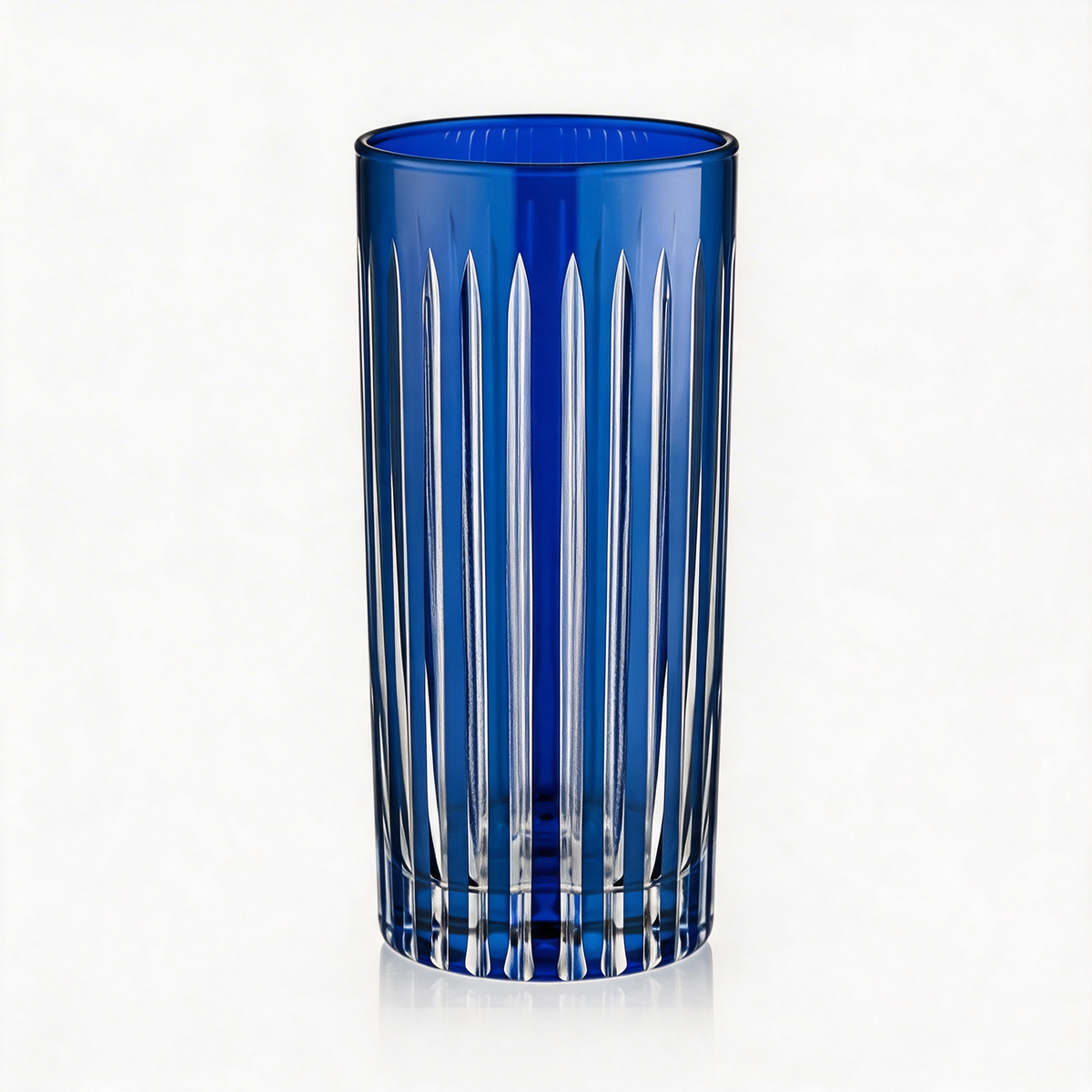 Verre long drink en cristallin taillé Stella