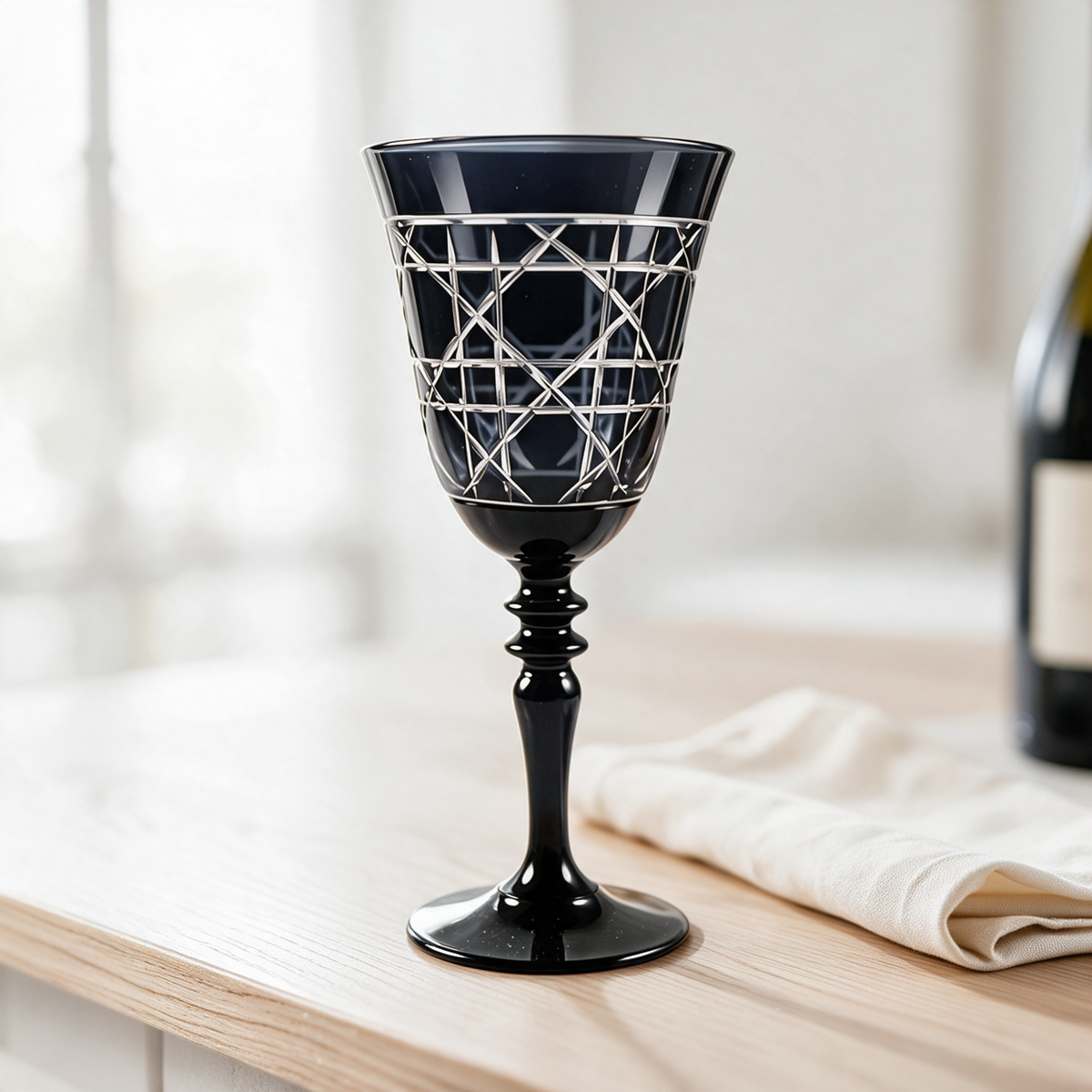 Gloria Cut Crystal Wine Glass - Margerie Crystal USA