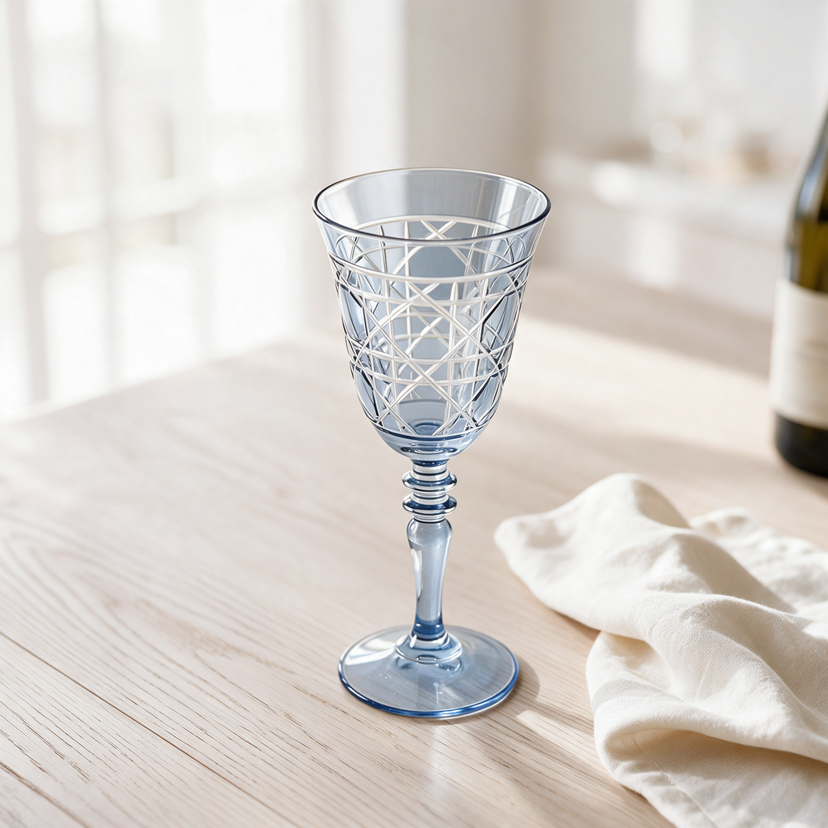 Gloria Cut Crystal Wine Glass - Margerie Crystal USA