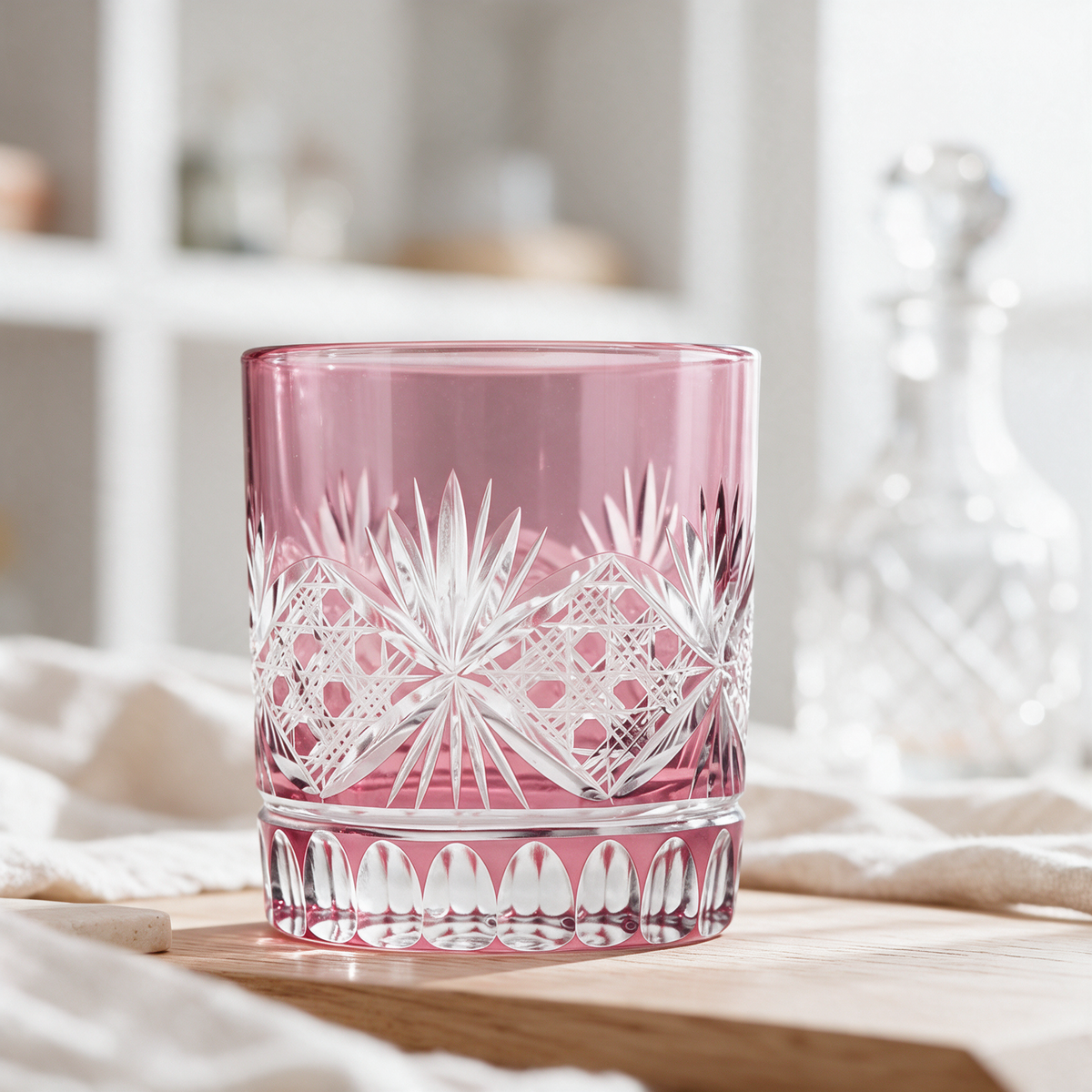 Victorian Cut Double Old Fashioned Glass