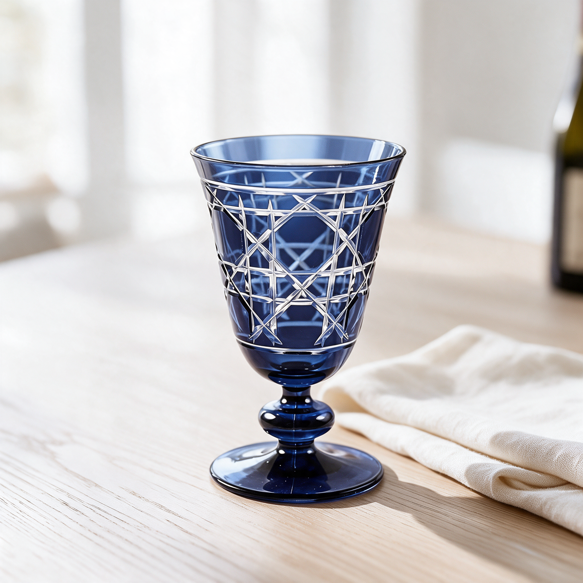 Gloria Cut Crystal Wine Goblet