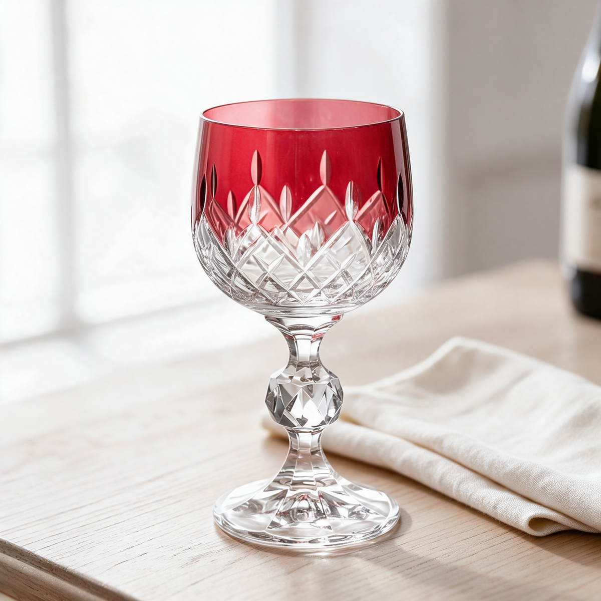 Aria Cut Crystal Wine Goblet