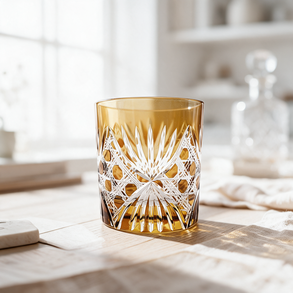 Éclat Old Fashioned Whiskey Glass - Margerie Crystal USA