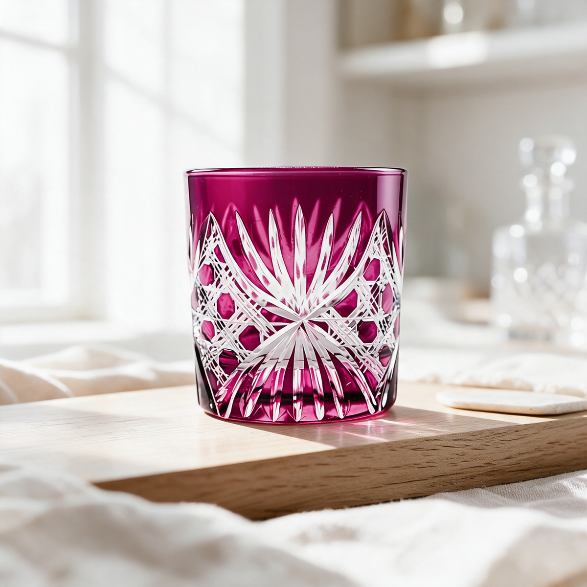 Éclat Old Fashioned Whiskey Glass - Margerie Crystal USA