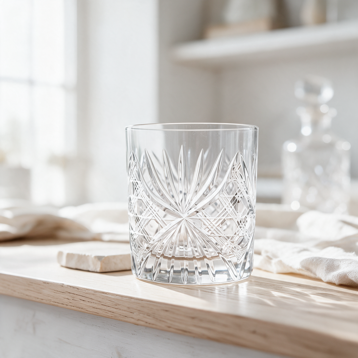 Éclat Old Fashioned Whiskey Glass - Margerie Crystal USA
