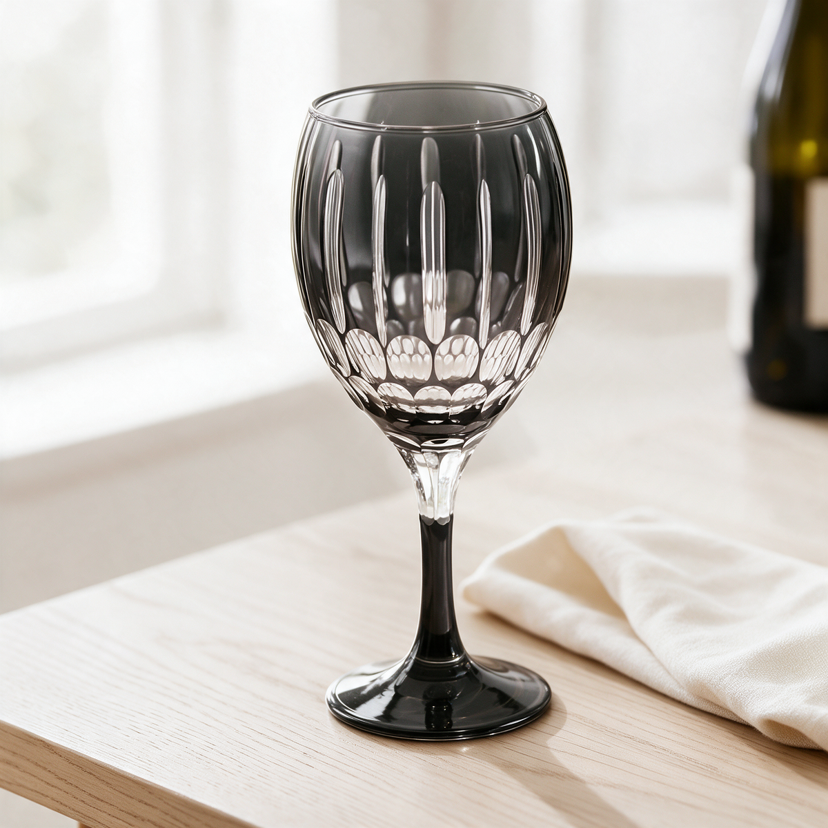 Mayfair Cut Crystal Wine Glass - Margerie Crystal USA