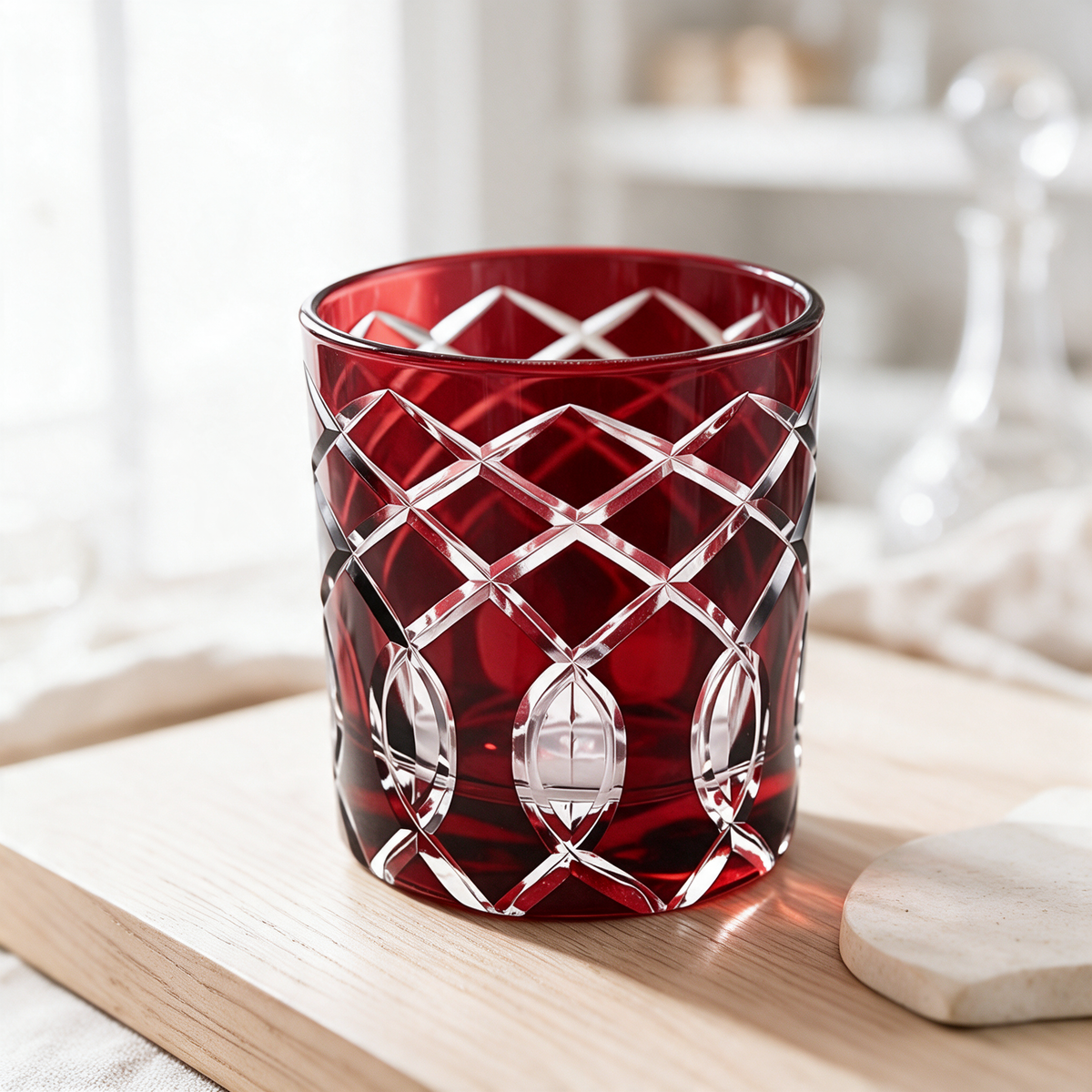 Heritage Old Fashioned Whiskey Glass - Margerie Crystal USA