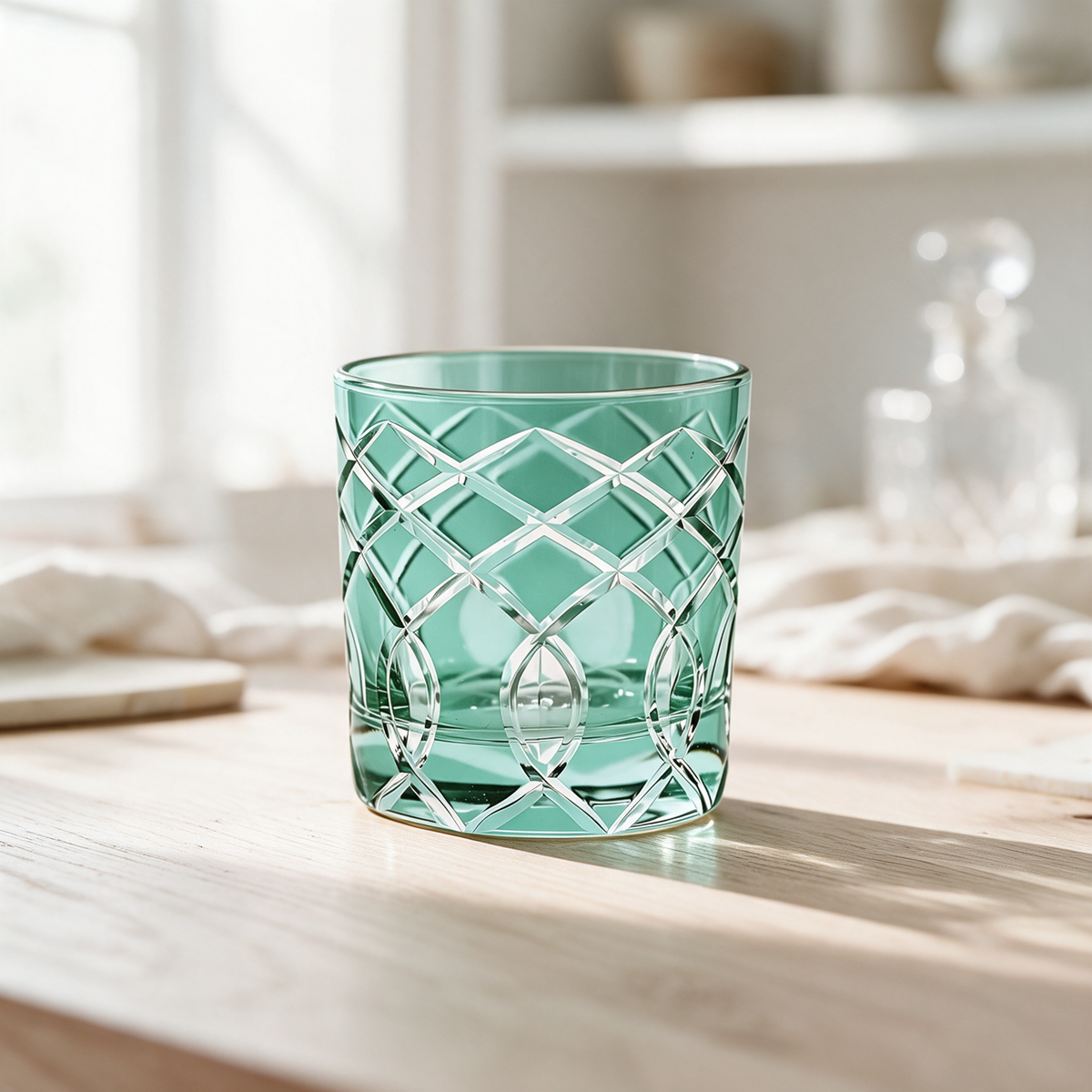 Heritage Old Fashioned Whiskey Glass - Margerie Crystal USA