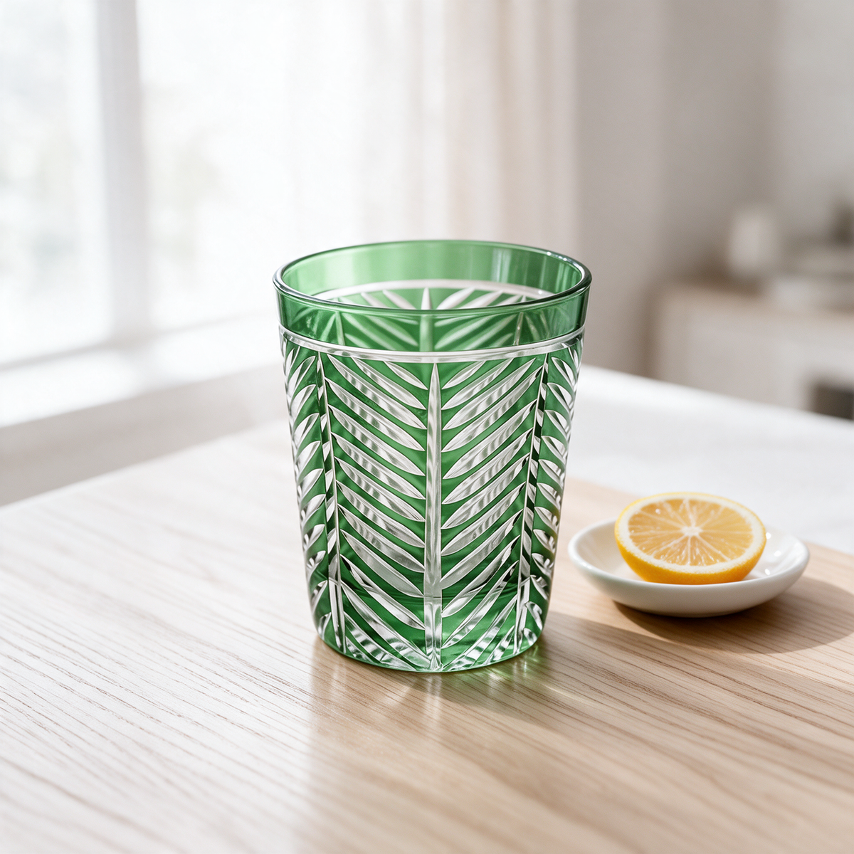 Lanza Cut Crystal Tumbler - Margerie Crystal USA