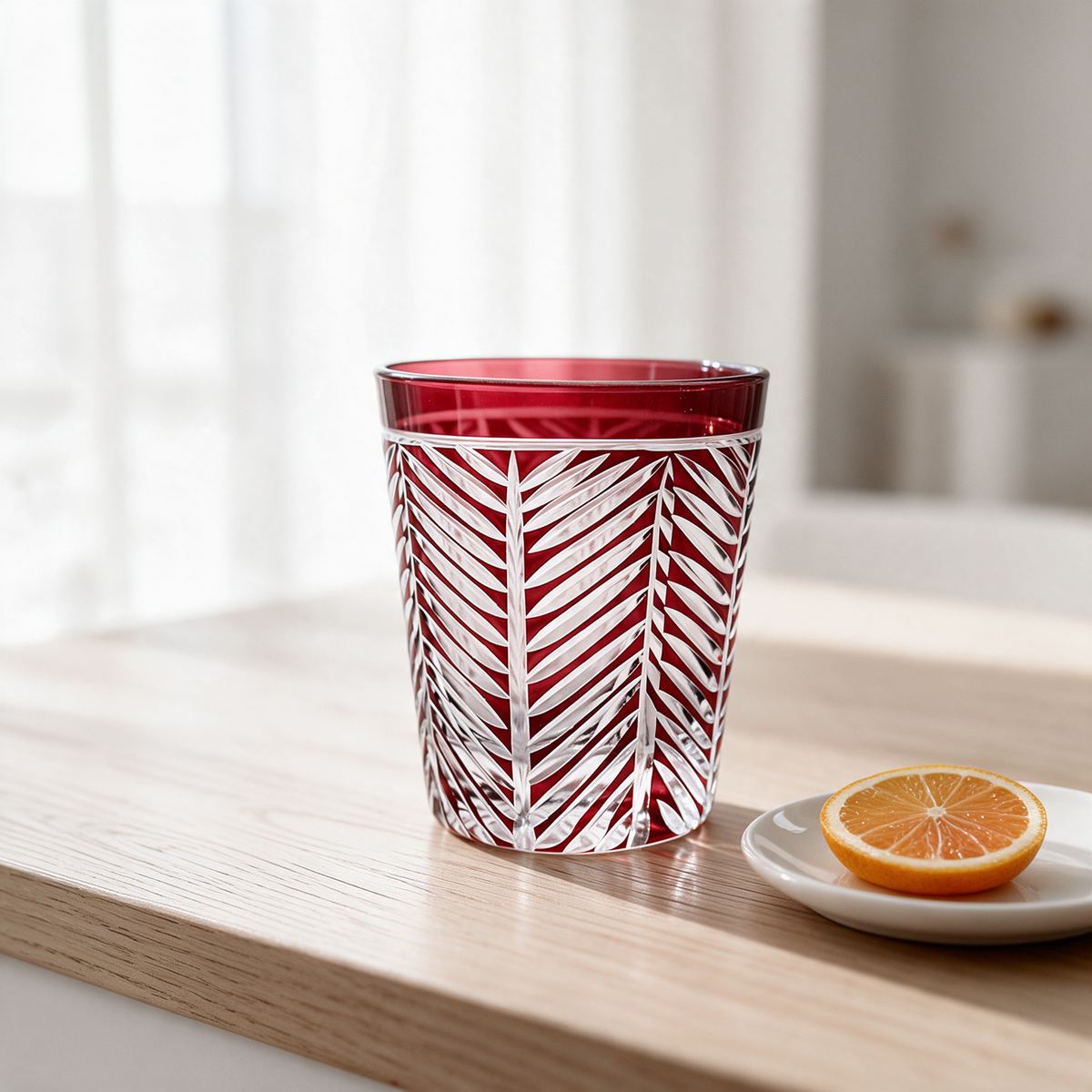 Lanza Cut Crystal Tumbler - Margerie Crystal USA
