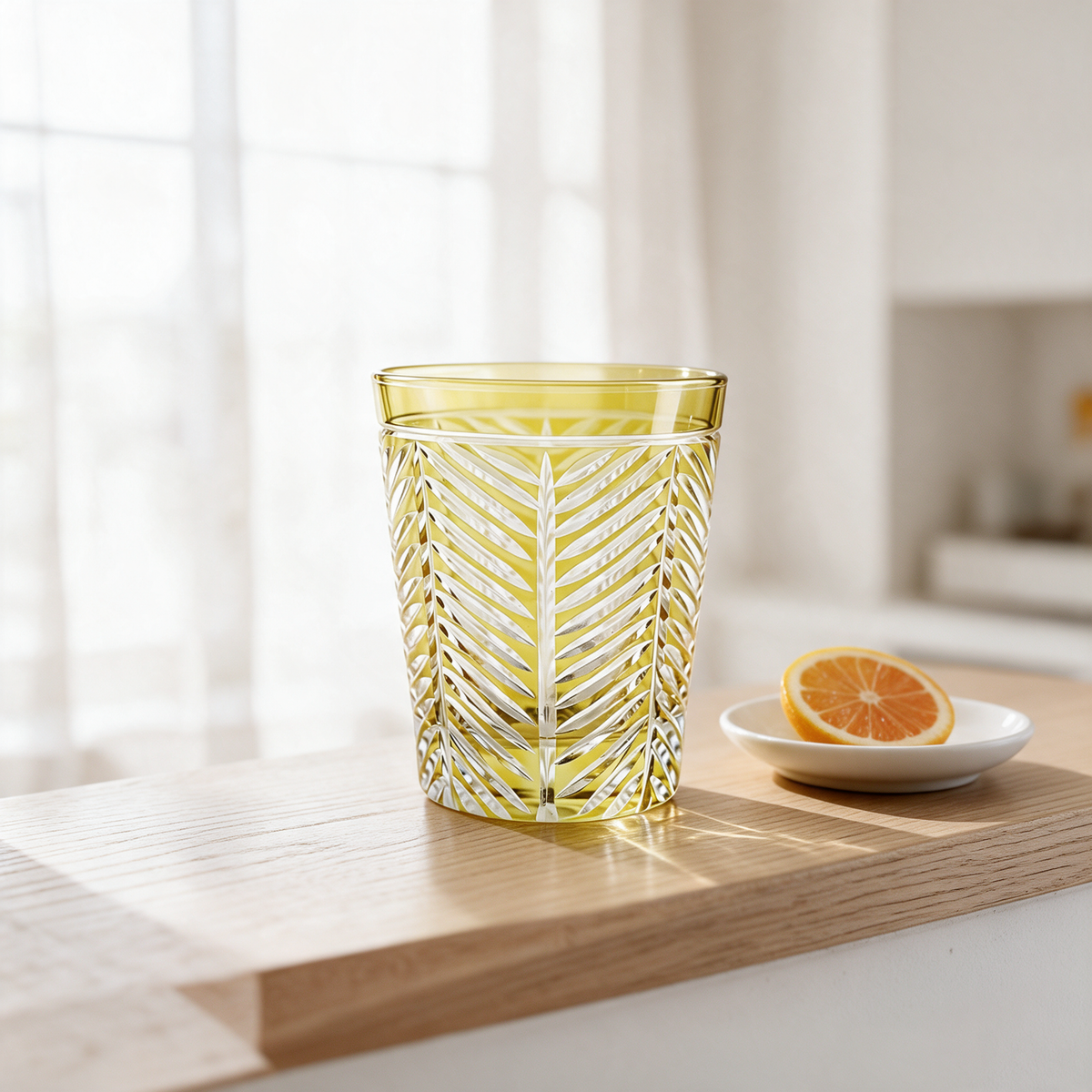 Lanza Cut Crystal Tumbler - Margerie Crystal USA