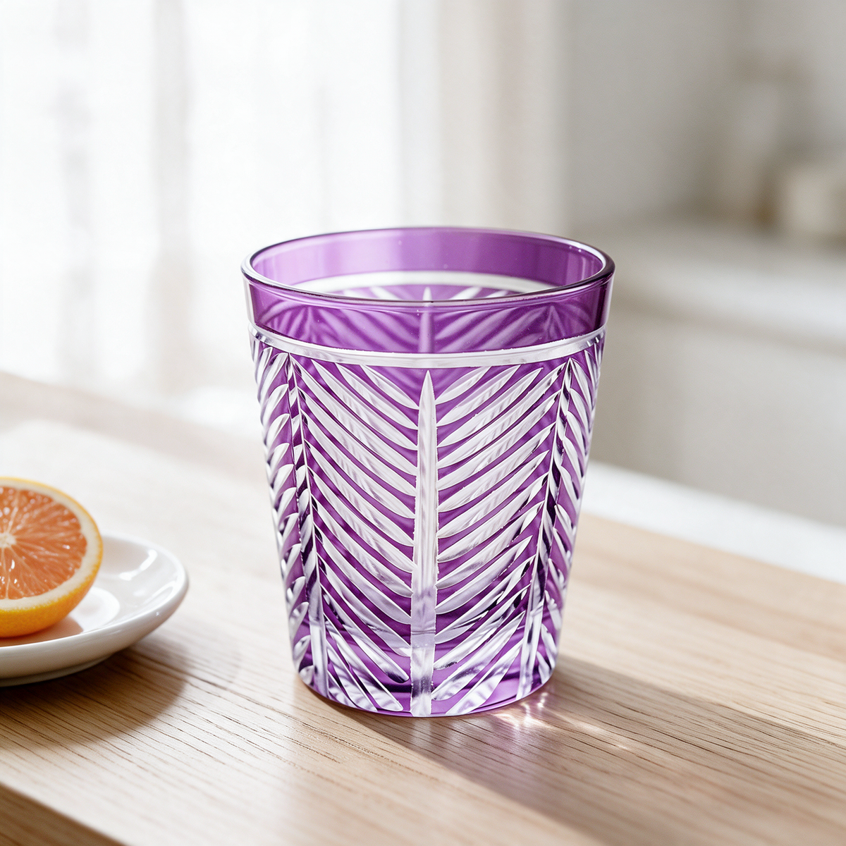 Lanza Cut Crystal Tumbler - Margerie Crystal USA