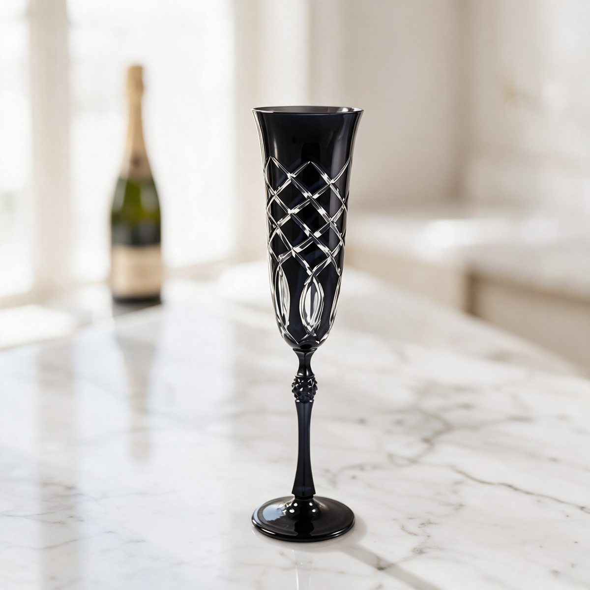 Heritage Champagne Flute - Margerie Crystal USA