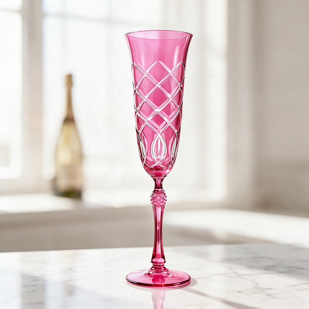 Heritage Champagne Flute - Margerie Crystal USA