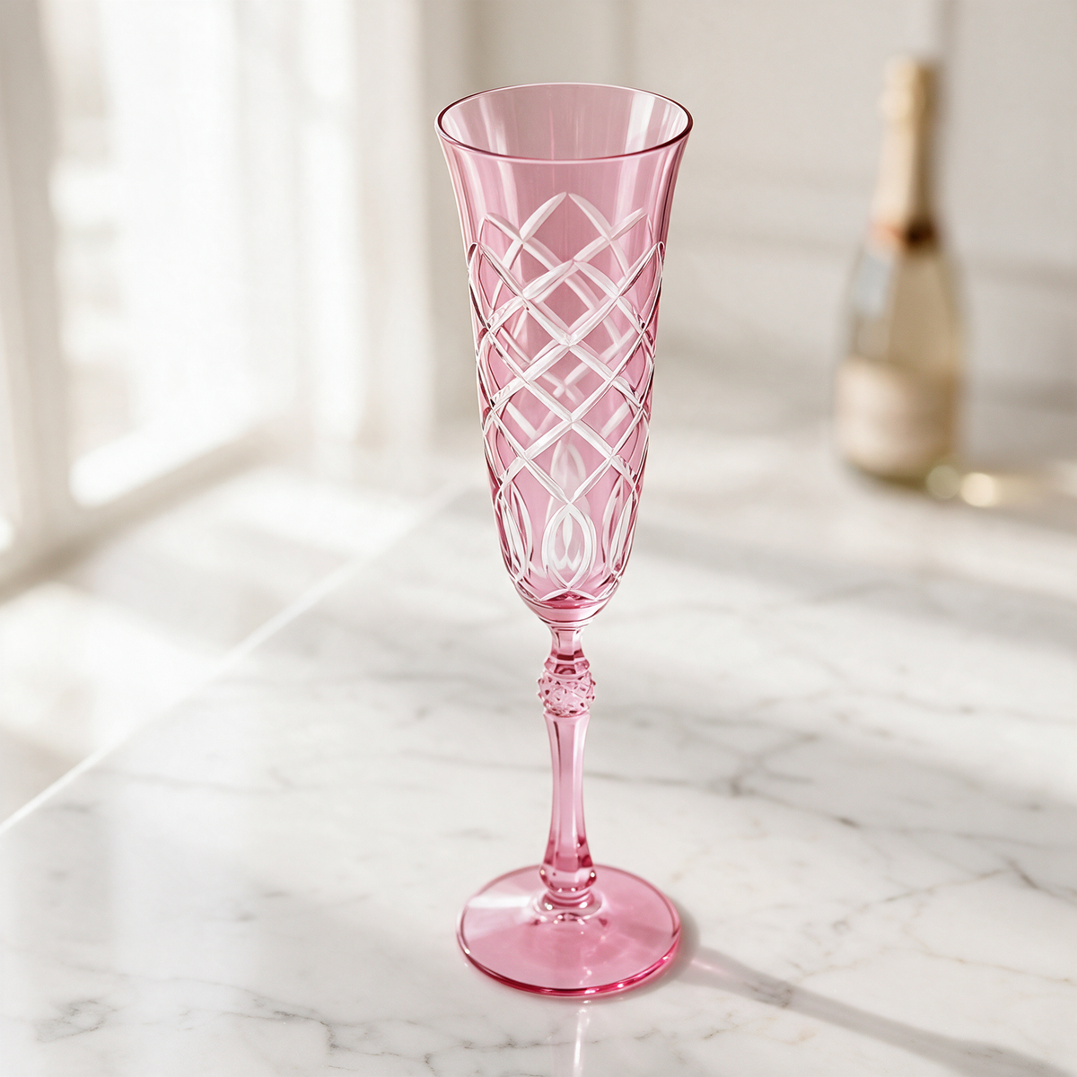 Heritage Champagne Flute - Margerie Crystal USA