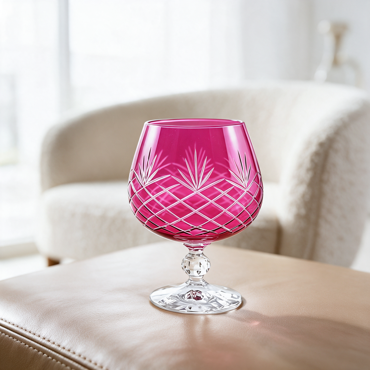 Ara Cut Crystal Cognac Glass
