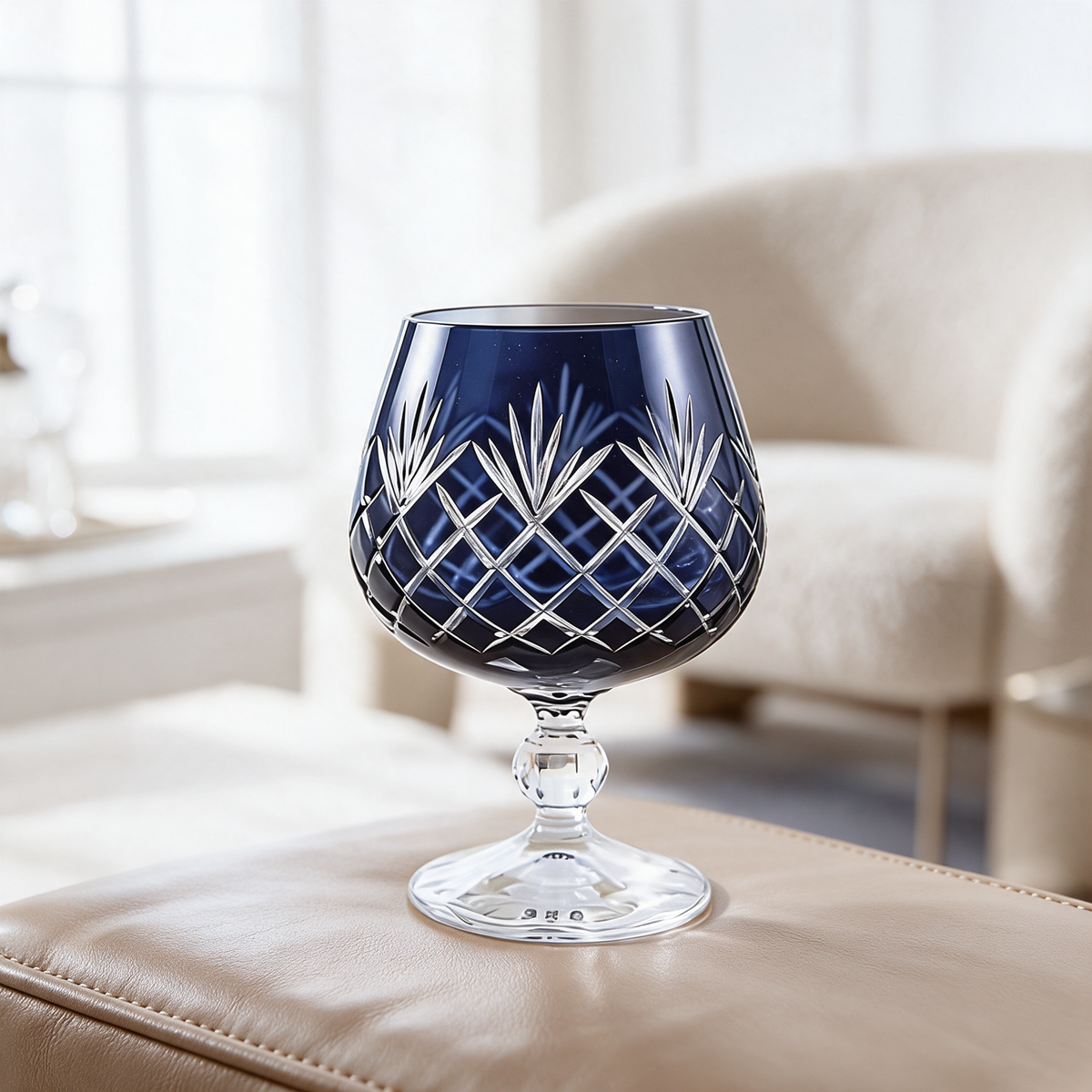 Ara Cut Crystal Cognac Glass