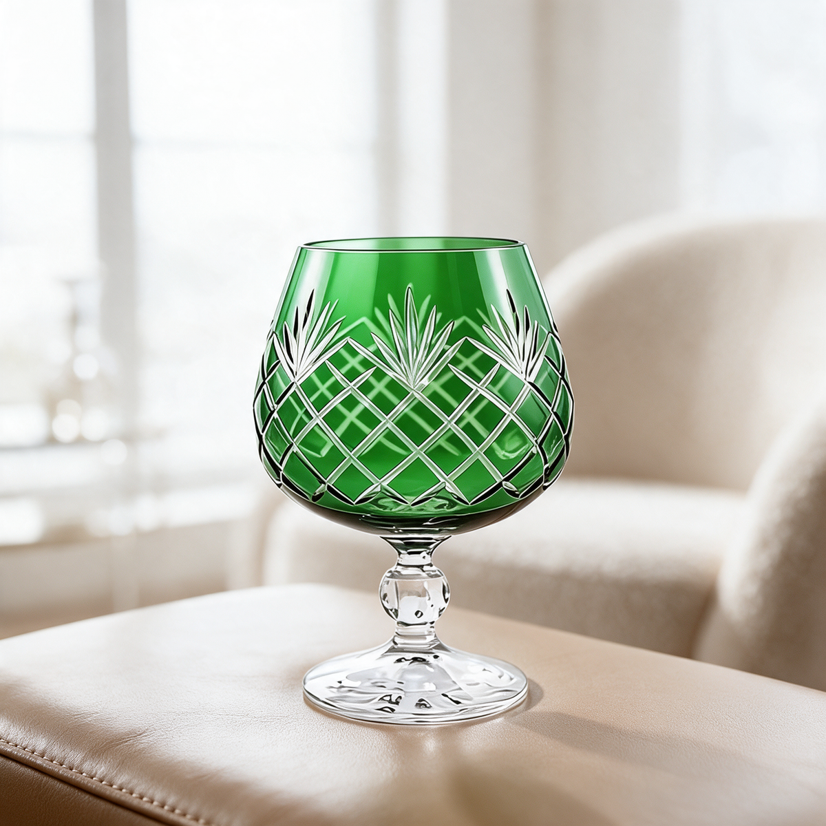 Ara Cut Crystal Cognac Glass