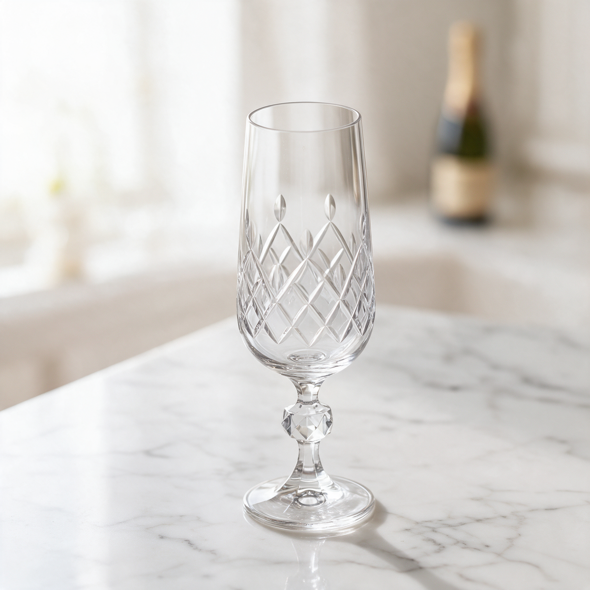 Aria Cut Crystal Champagne Flute