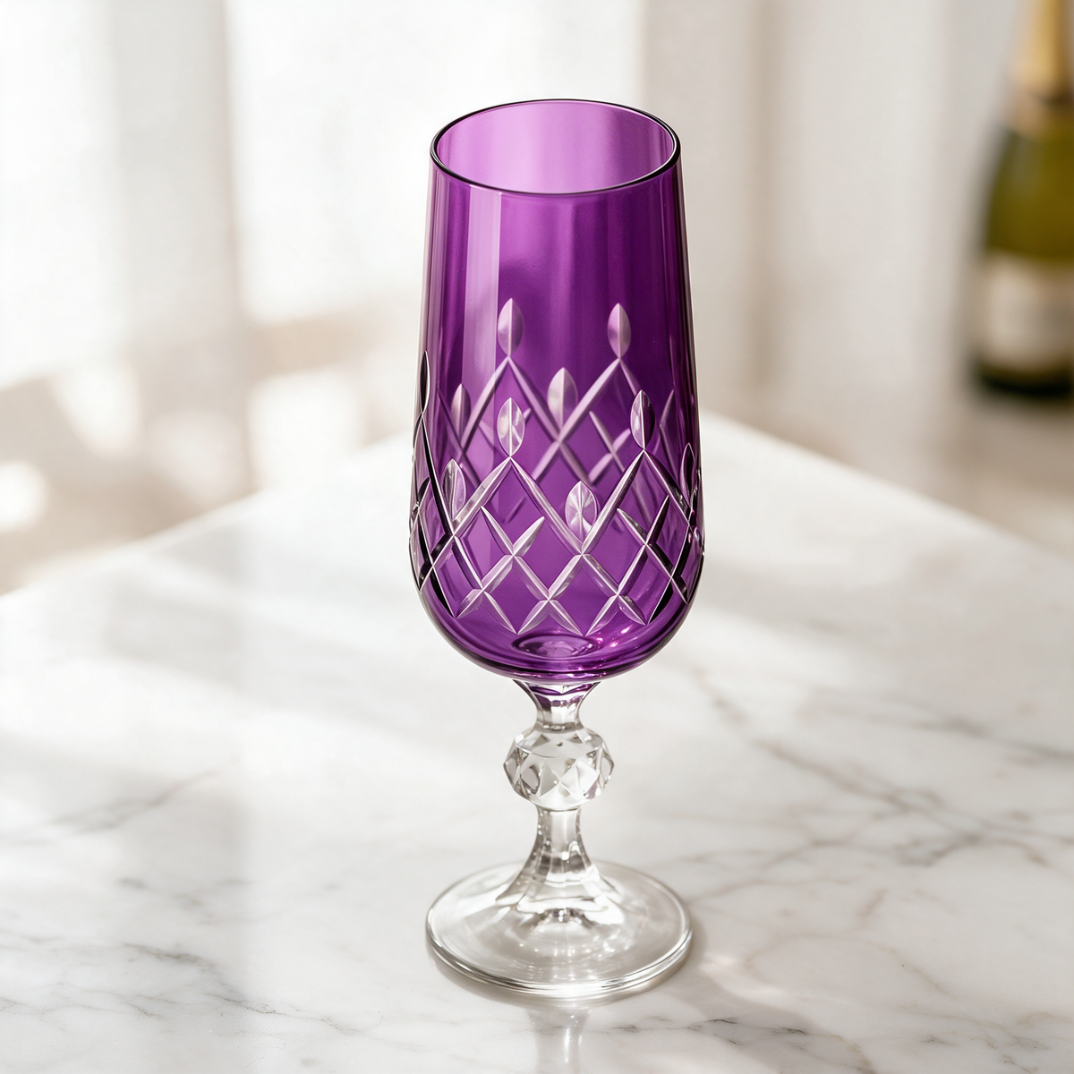 Aria Cut Crystal Champagne Flute