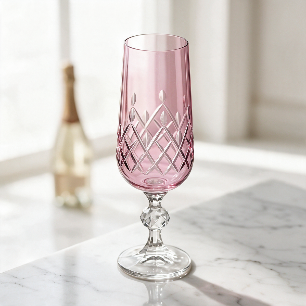 Aria Cut Crystal Champagne Flute
