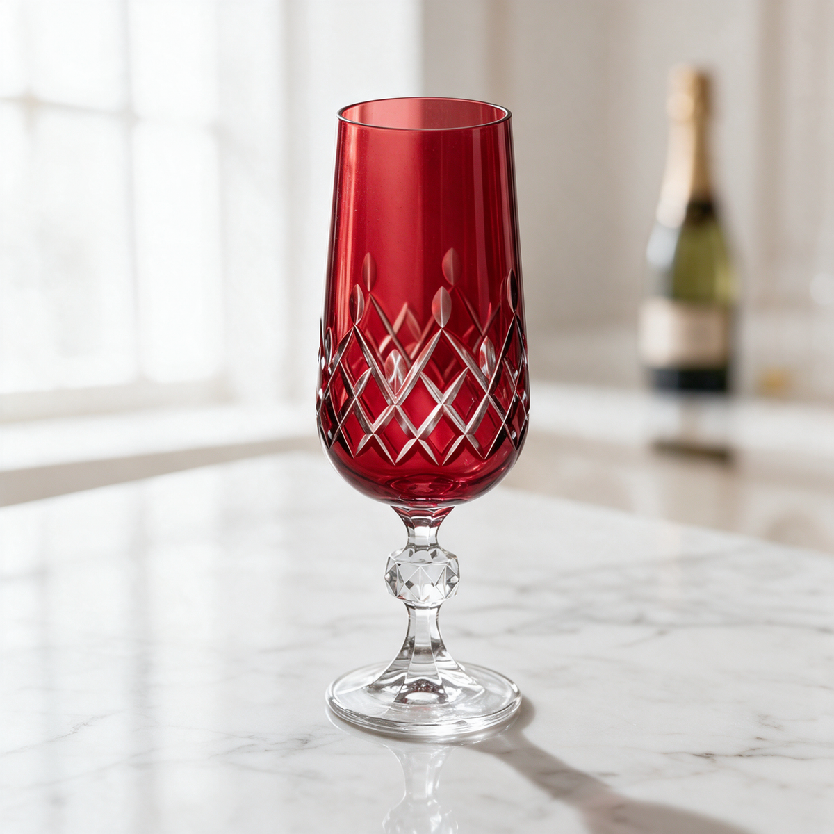 Aria Cut Crystal Champagne Flute