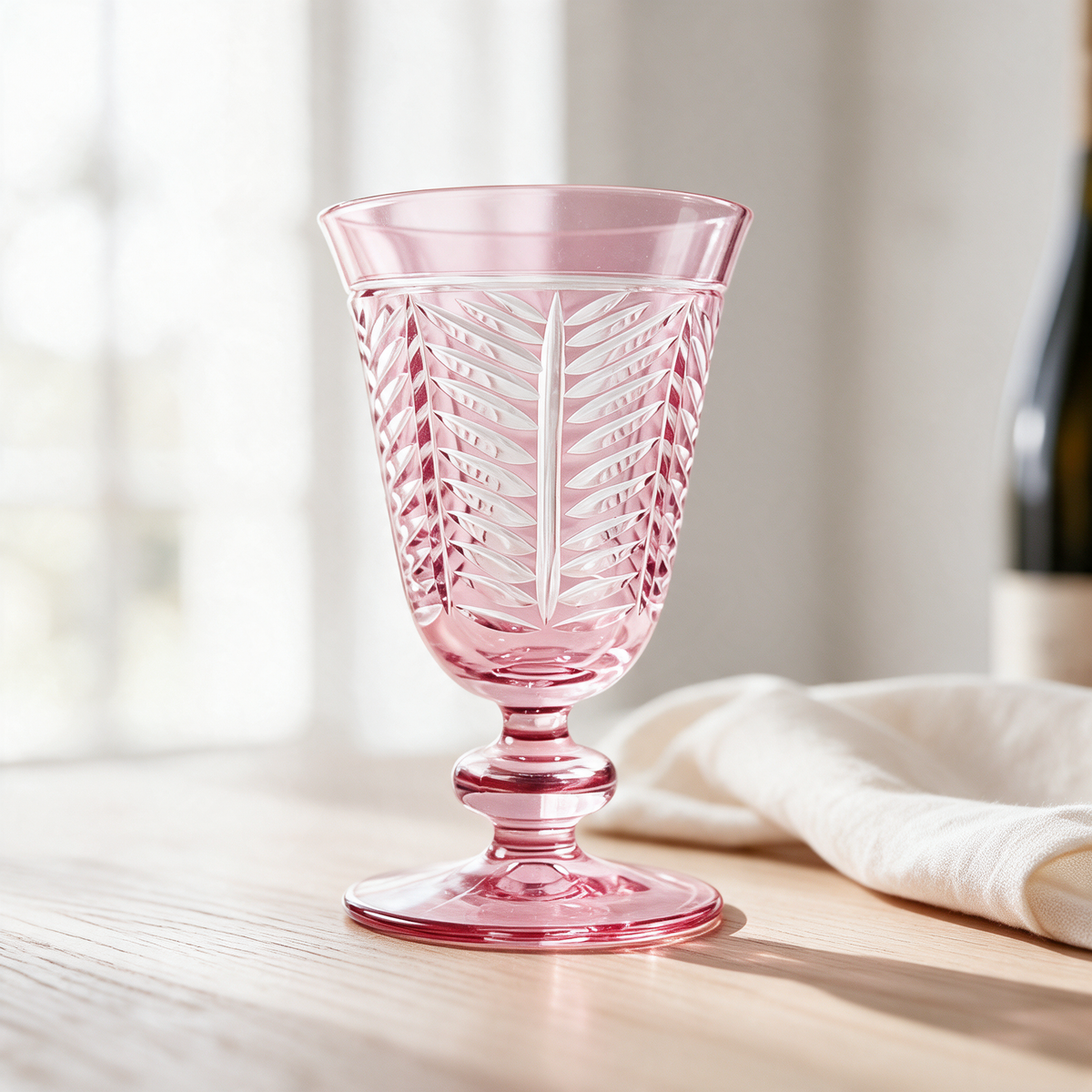 Lanza Cut Crystal Wine Goblet