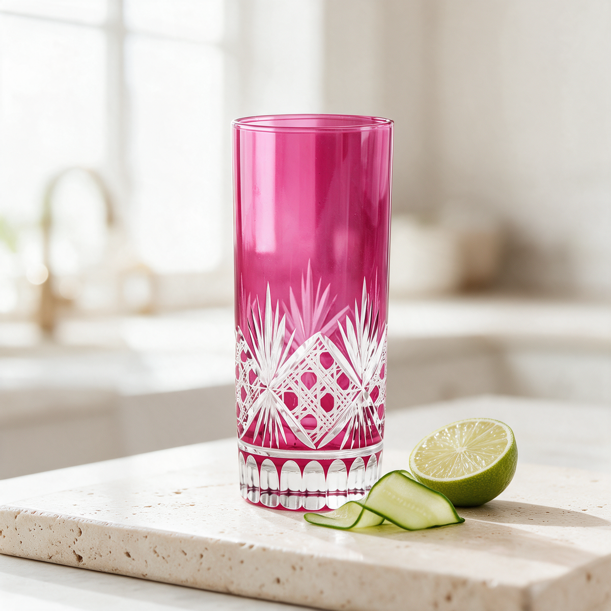 Victorian Cut HighBall Glass
