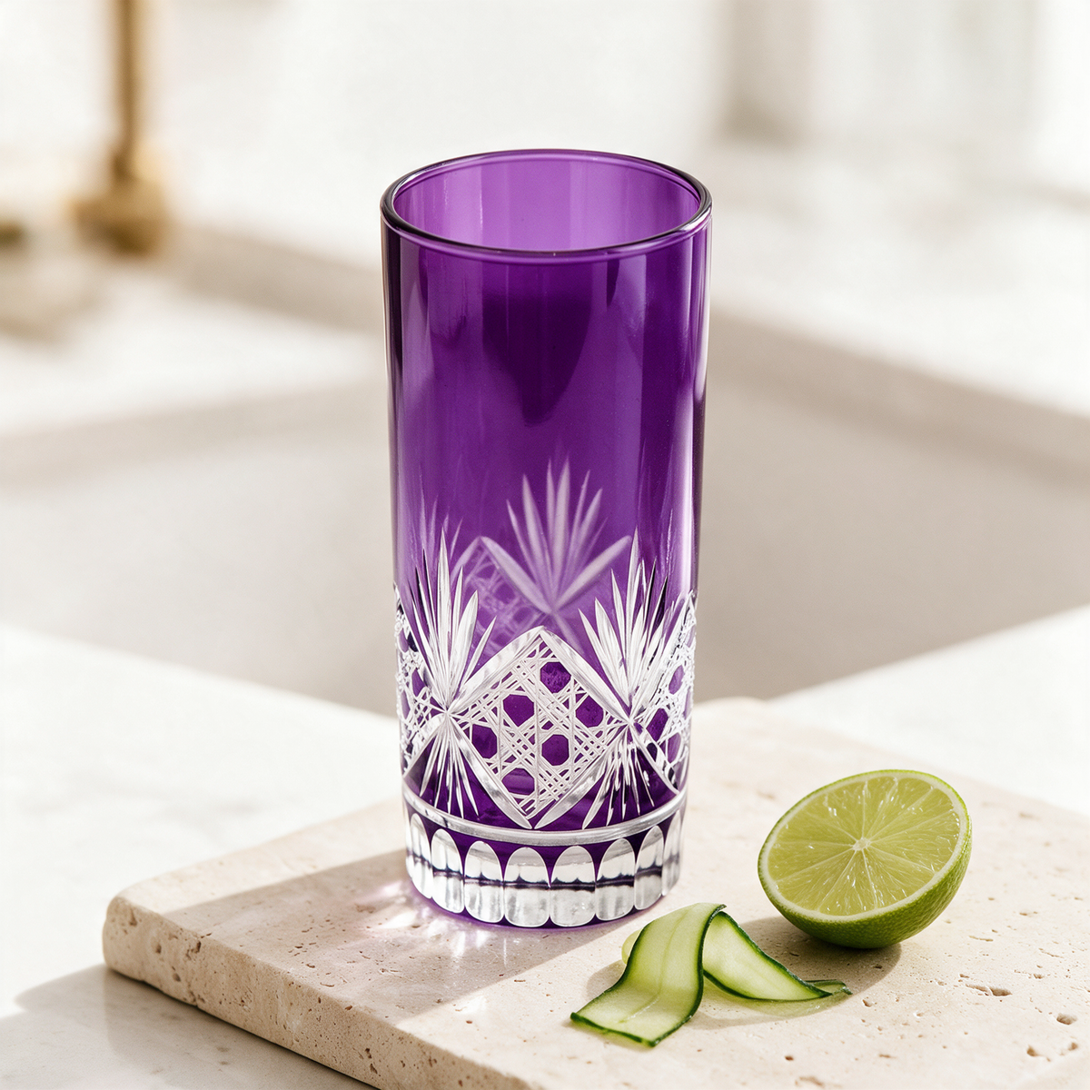 Victorian Cut HighBall Glass