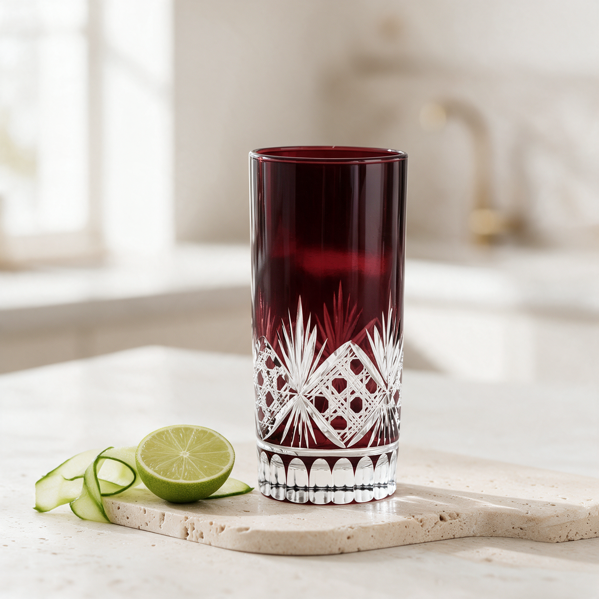 Victorian Cut HighBall Glass