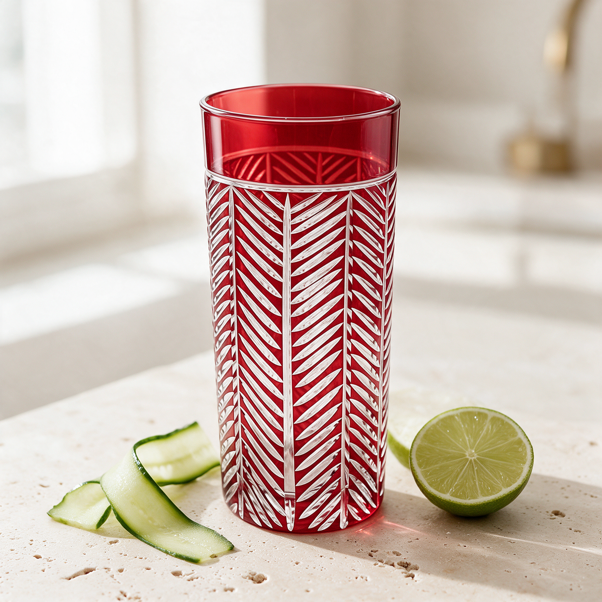 Lanza Cut Crystal Highball Glass