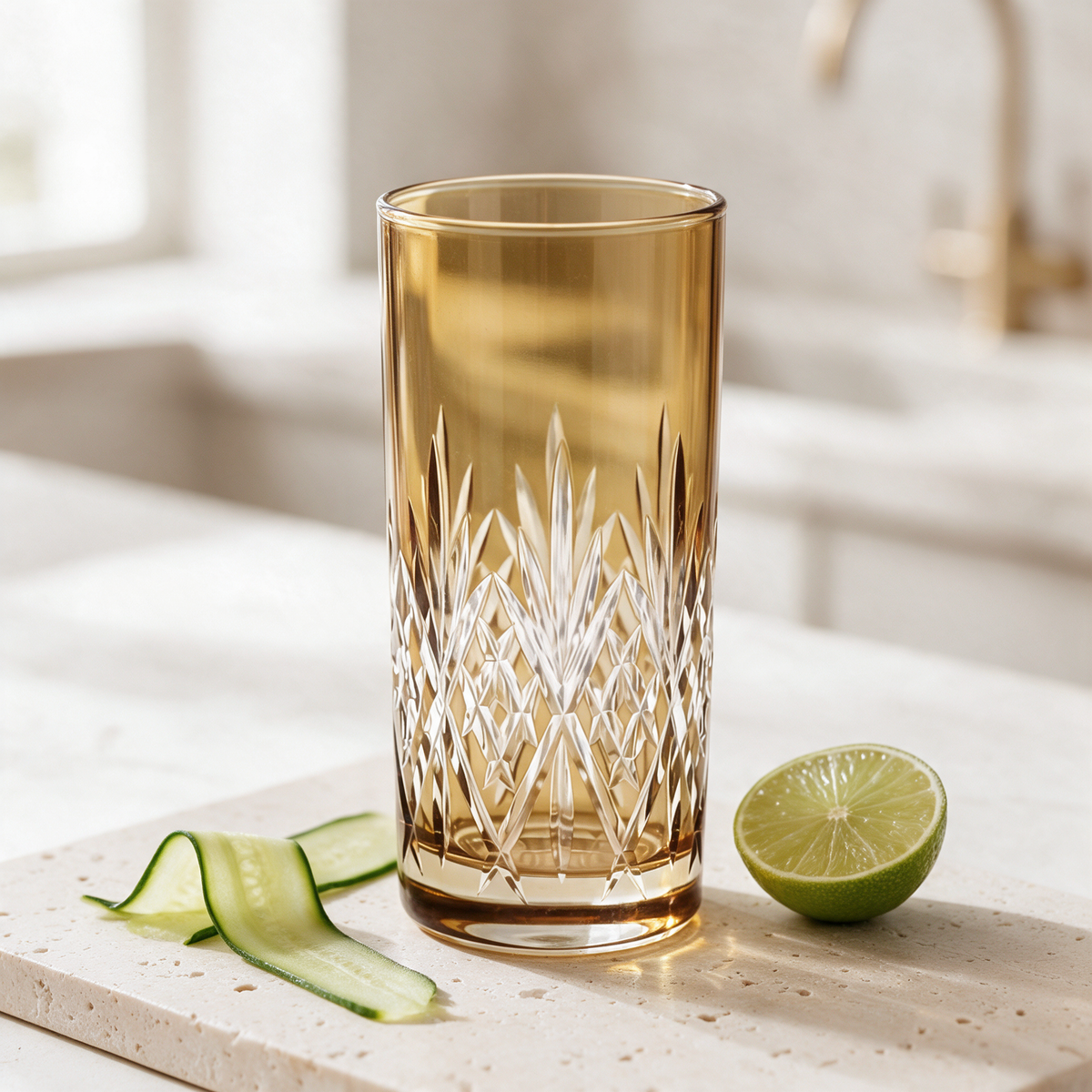 Linka Cut Crystal Highball Glass
