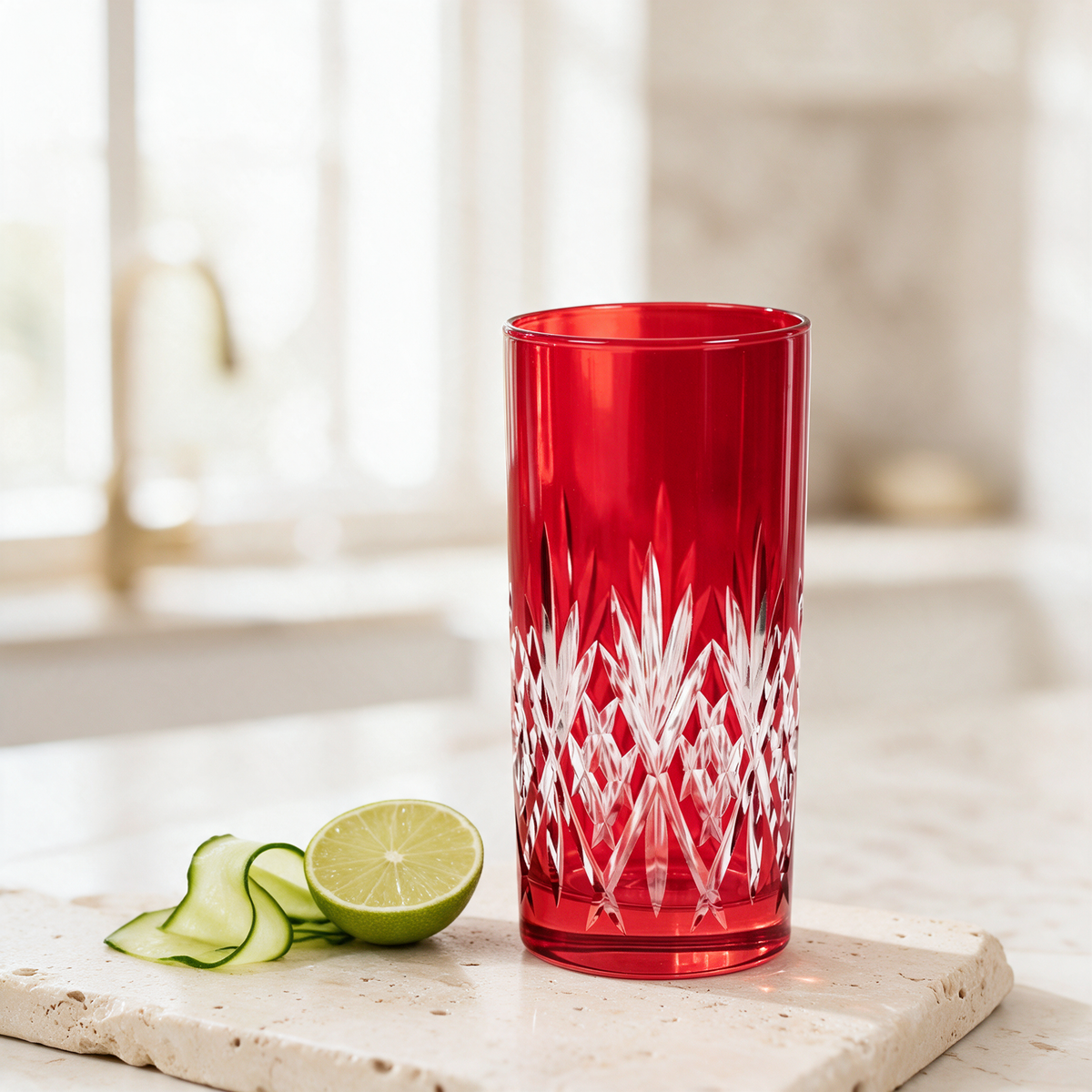 Linka Cut Crystal Highball Glass