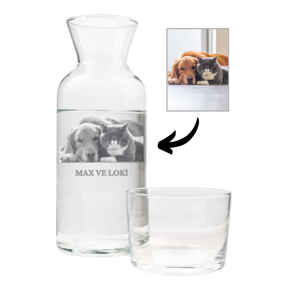 Personalized Bedside Water Carafe - Margerie Crystal USA