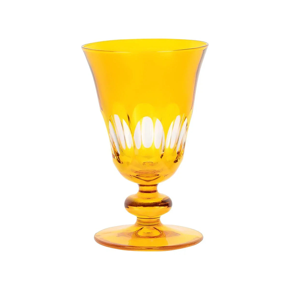 Nora Cut Crystal Wine Goblet - Set Of 2 - Margerie Crystal USA