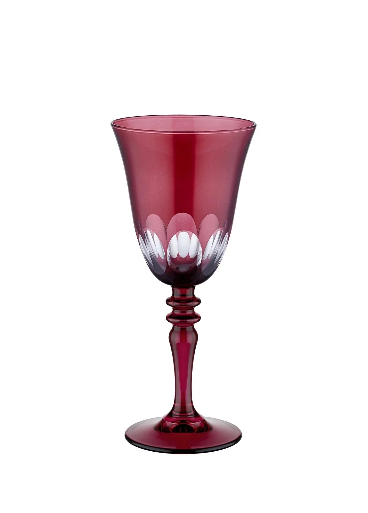 Nora Cut Crystal Wine Glasses - Set Of 2 - Margerie Crystal USA