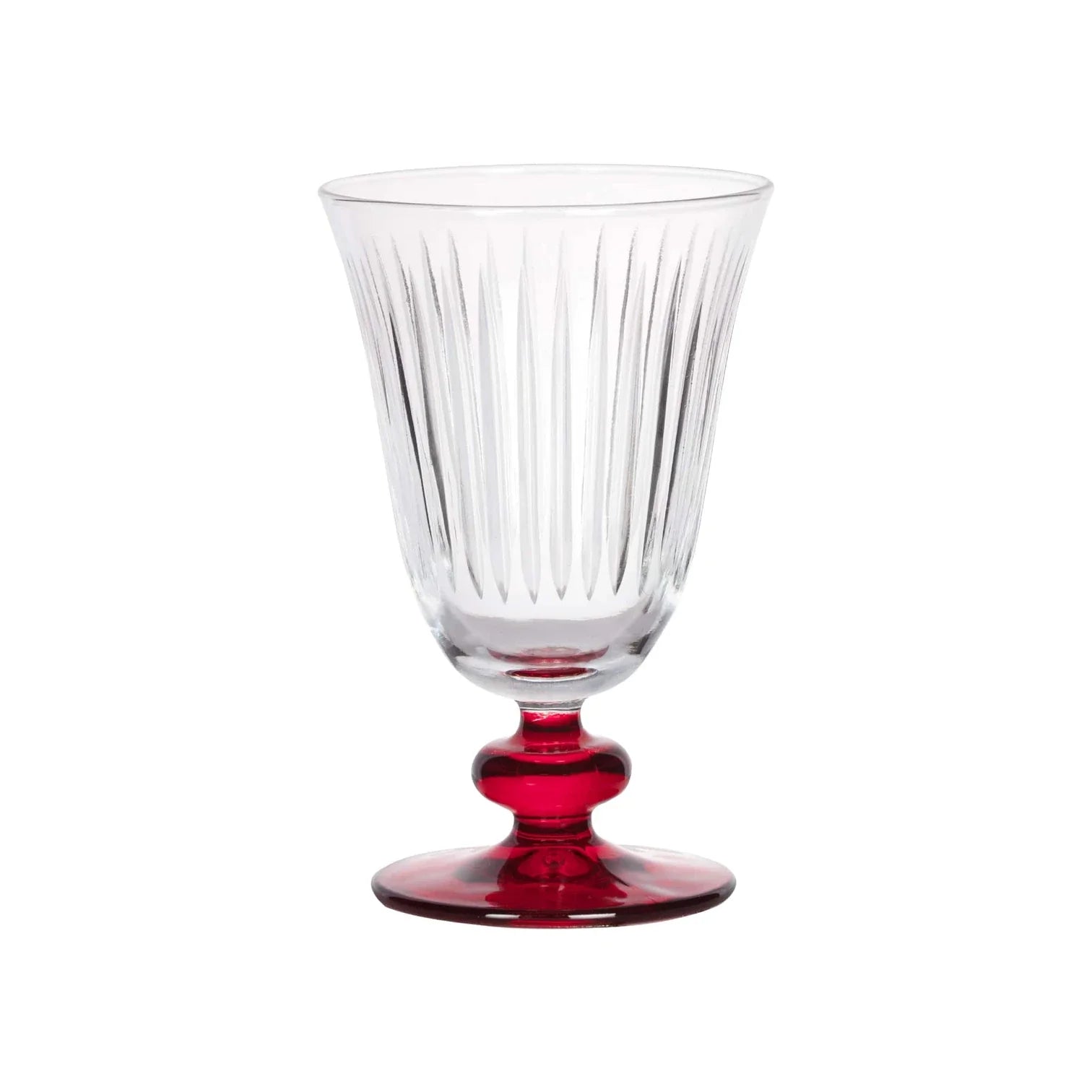 Stella Hybrid Cut Crystal Wine Goblet - Set Of 2 - Margerie Crystal USA