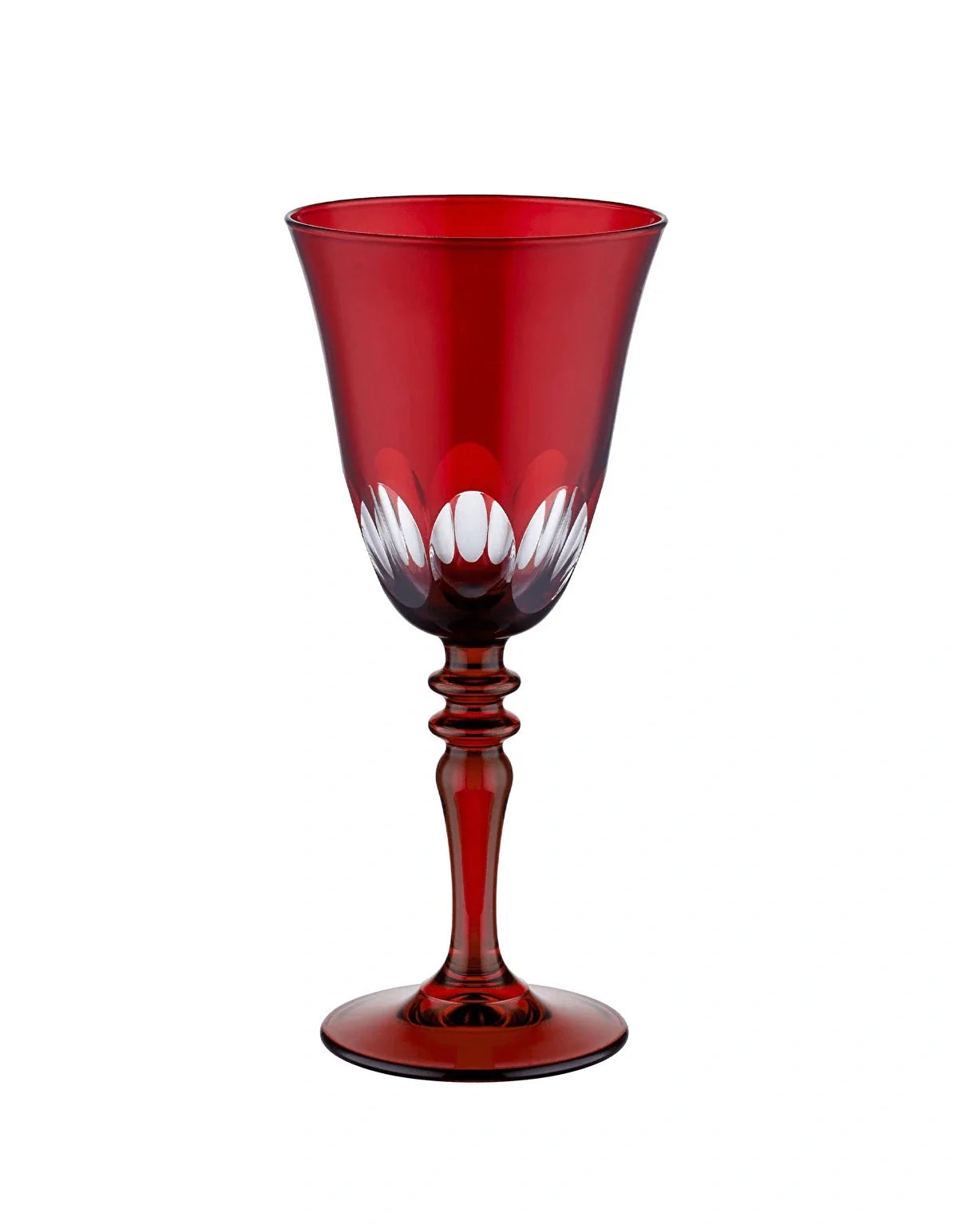 Nora Cut Crystal Wine Glasses - Set Of 2 - Margerie Crystal USA