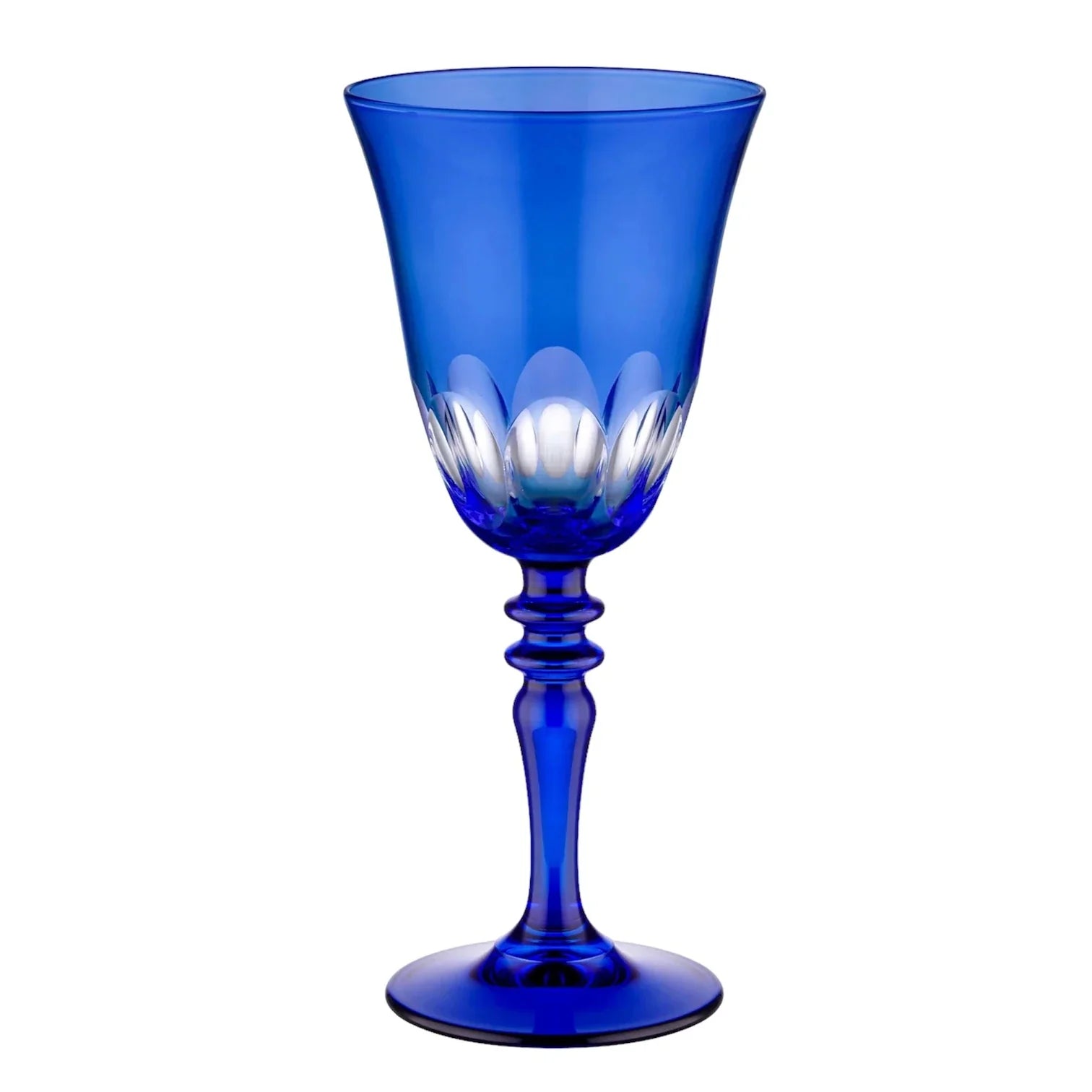 Nora Cut Crystal Wine Glasses - Set Of 2 - Margerie Crystal USA