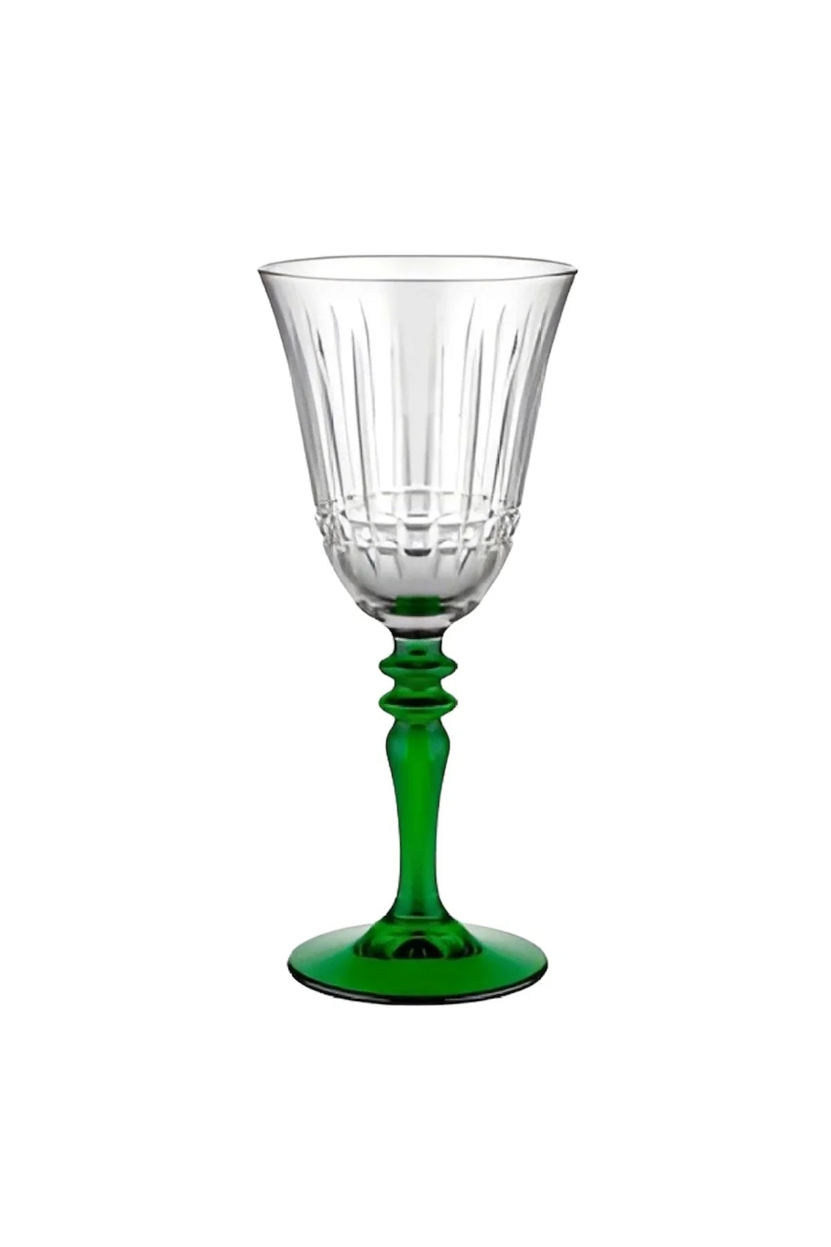 Luna Hybrid Cut Crystal Wine Glasses - Set Of 2 - Margerie Crystal USA