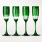 Wilshire Jewel Cut Champagne Flutes, Set Of 4