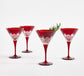 Antique Cut Martini Glasses