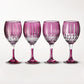 Wilshire Jewel Cut Mixed Wine Glasses, Set of 4