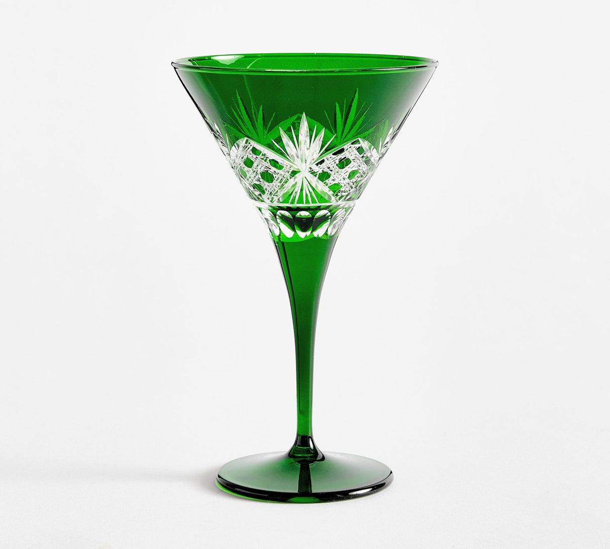 Antique Cut Martini Glasses