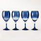 Wilshire Jewel Cut Mixed Wine Glasses, Set of 4